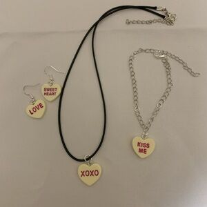 Candy Heart Charm Set